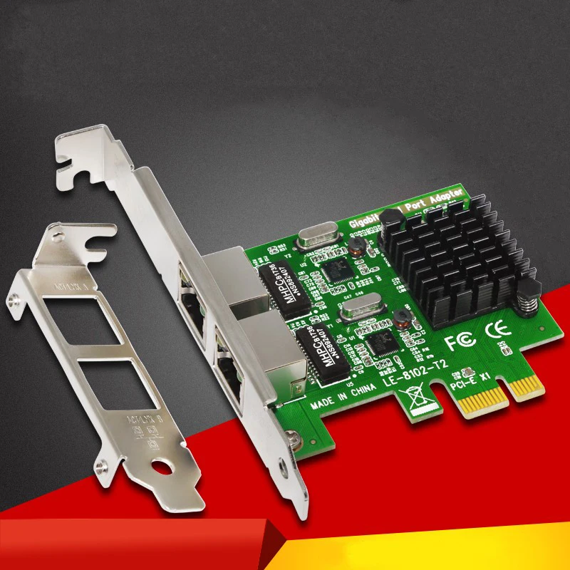 Высококачественная сетевая карта Gigabit Ethernet PCI-Express 1000M PCIE 2 порта RJ45 NIC сервер Lan