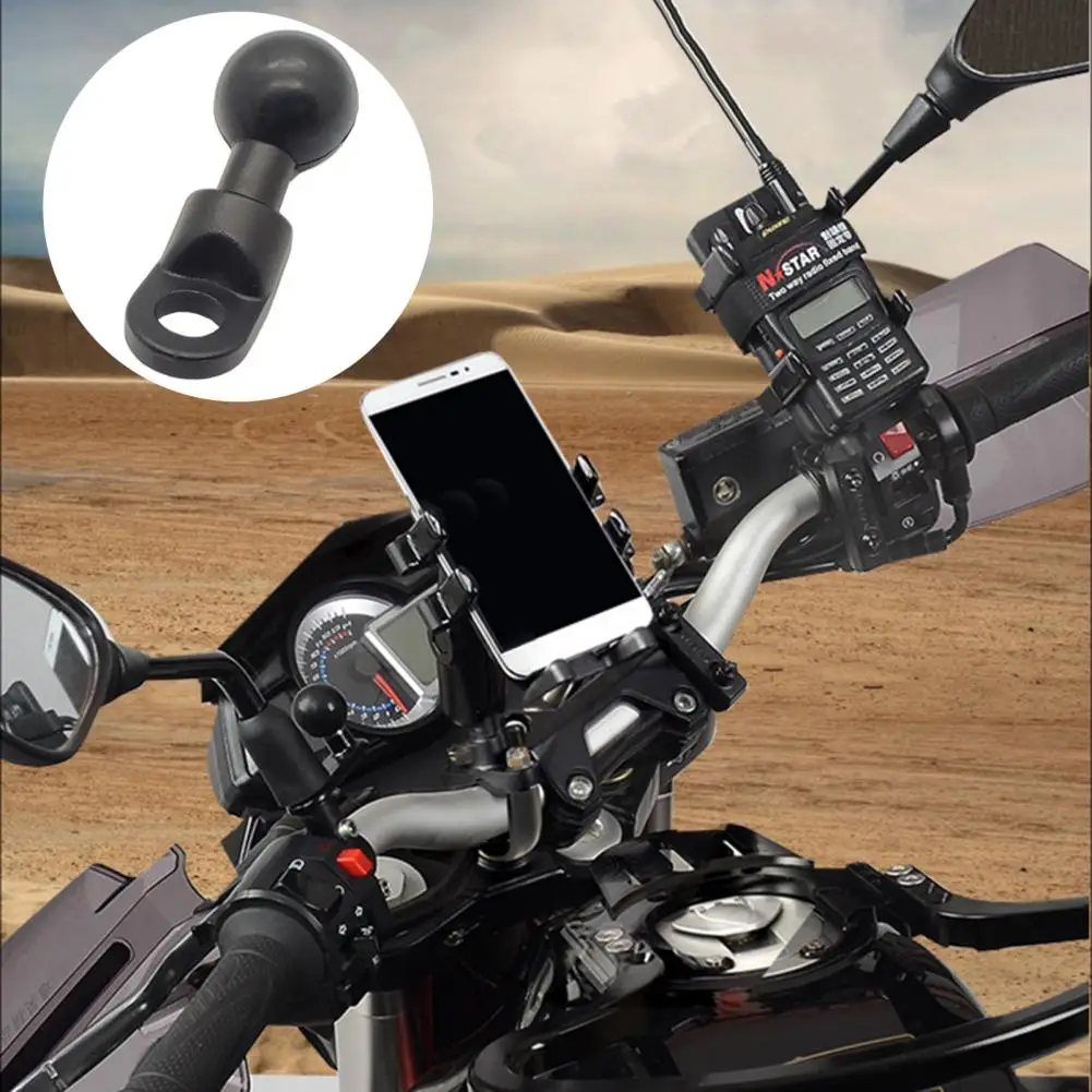 

Head Adapter Durable 360 Degree Swivel Rubber Ball Motorcycle Angled Base for Phone Base
