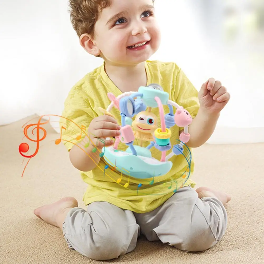 

Cute Cartoon Animal Soft Colorful Baby Rattle Ball Hand Catching Bell Educational Playing Interactive Toy