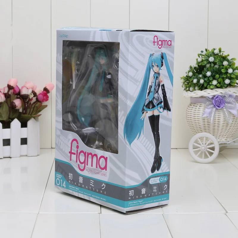 014 miku in box 18 см аниме розовый Хацунэ Мику Сакура Фигурки игрушки Мику спелгоед девушки ПВХ фигурка модель игрушки - Цвет: 014 miku in box
