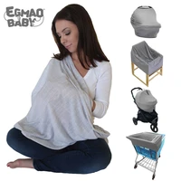 comfortable soft cotton infinity baby nursing cover scarf newborn breastfeeding stretchy infant lightweight cart seat cover