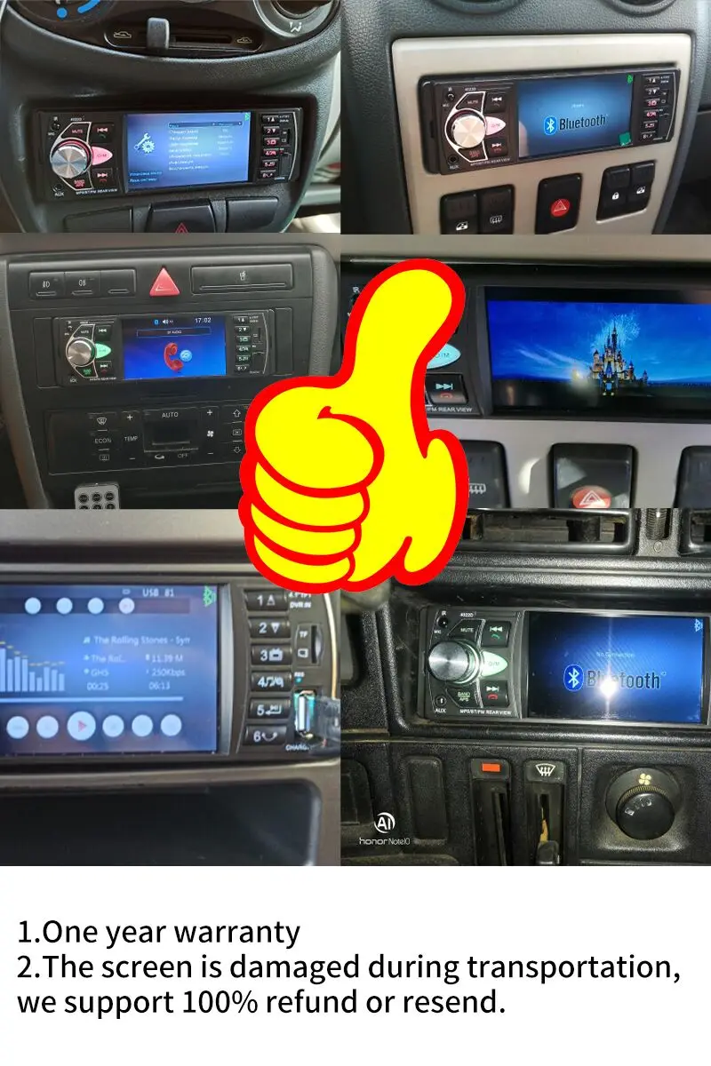 Автомагнитола 1din стерео mp5 mp3 bluetooth радио fm usb Авторадио 4 1 дюймов Поддержка