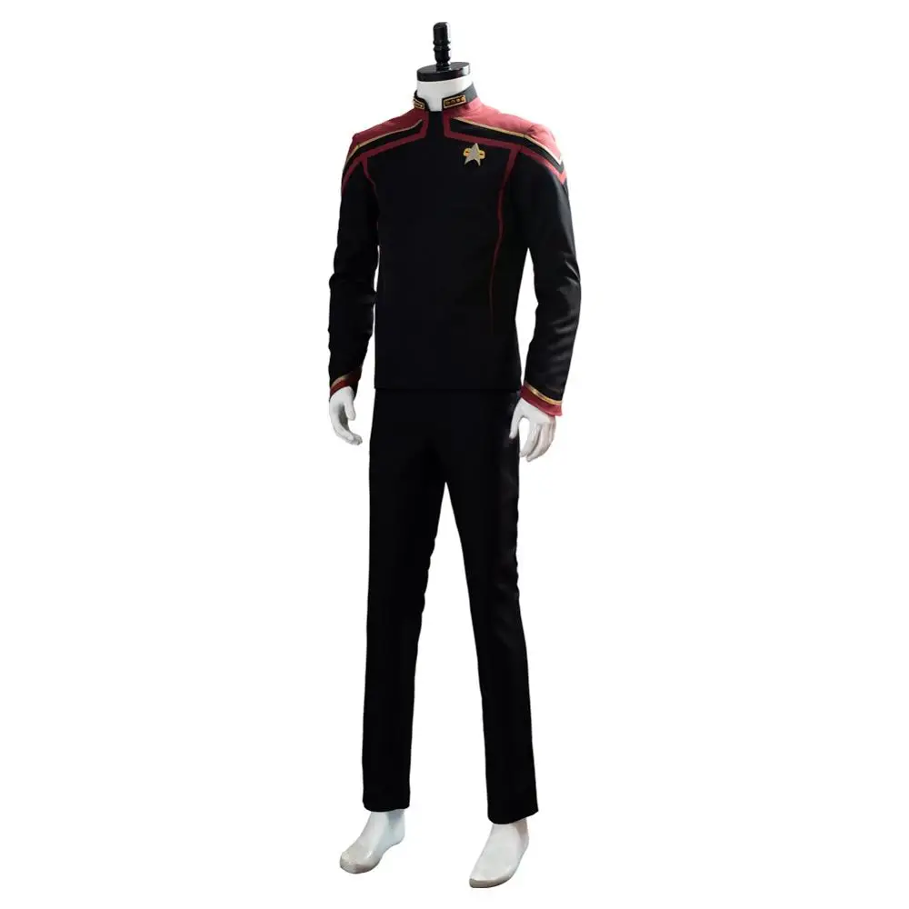 Star Cosplay Trek Jean-Luc Picard Costume Uniform Outfit Full Suit Halloween Carnival Costumes Custom | Тематическая одежда и