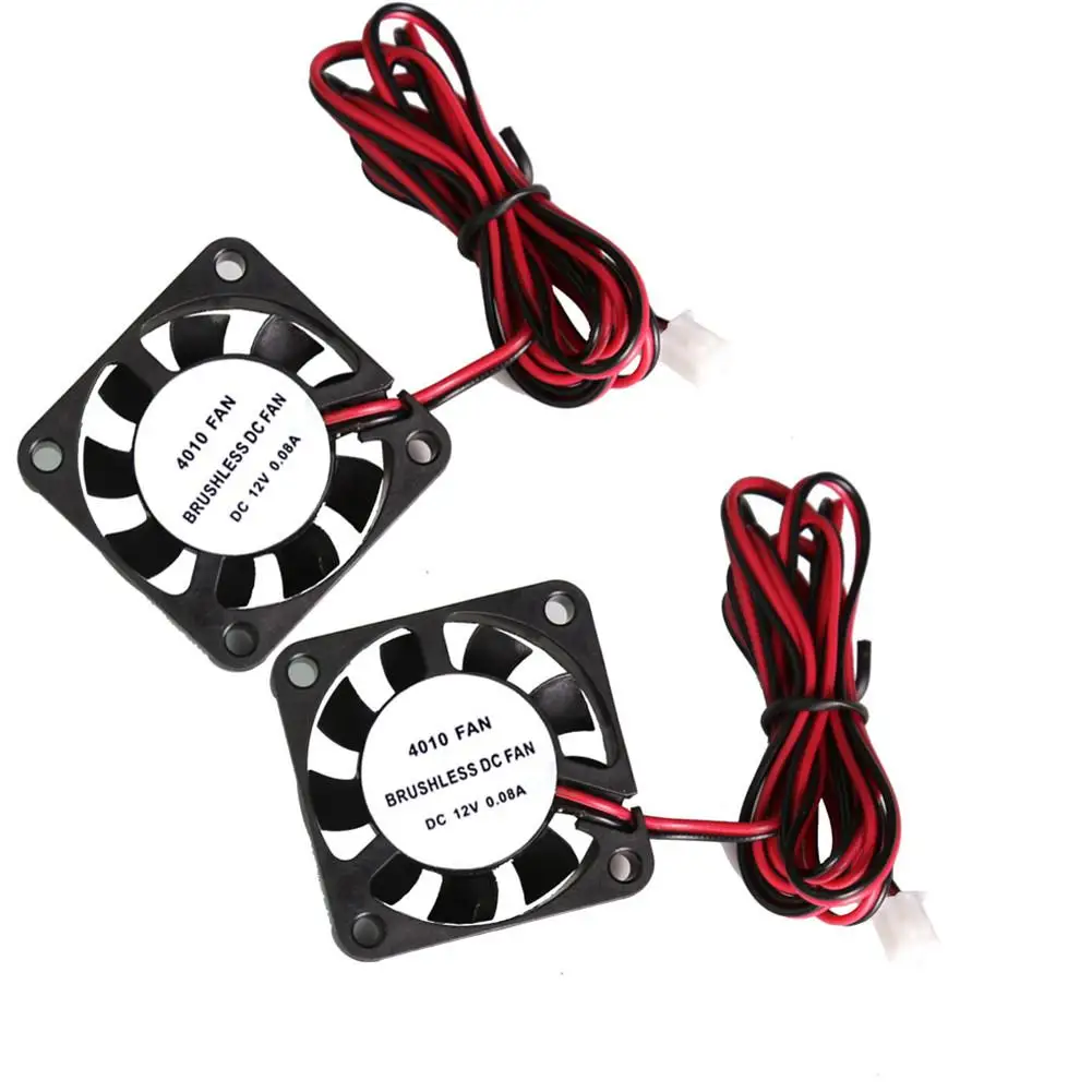 

BEESCLOVER For Computer Small Exhaust Fan DC12V / 24V Mini CPU Cooling Fan 40x40x10mm for 3D Printer Ender 3 CR10 r57