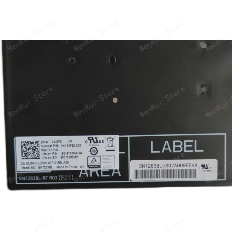 Новая Подлинная двухточечная клавиатура 3J9FC для Dell Latitude 5400 5401 с подсветкой |