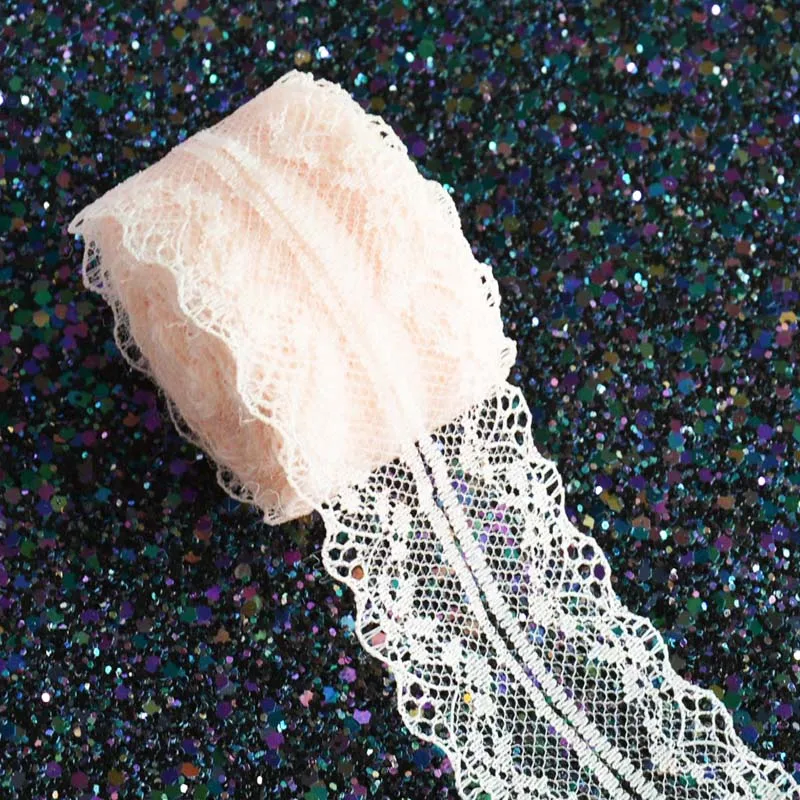 5 ярдов красивых кружевных лент 4 см ширина сделай сам одежда/цветочные