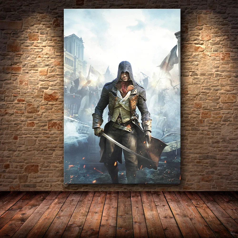 09 Без рамки игра Плакат Украшение живопись Assassin's Creed на HD холсте Картина на холсте художественный плакат стены искусства холст - Цвет: 09