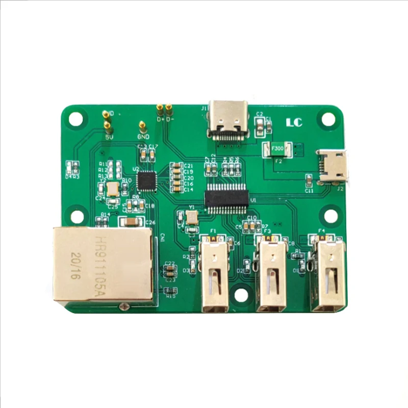 Плата расширения USB-Ethernet для Raspberry Pi Zero HUB адаптер 3 USB 100 Мбит/с интерфейс Ethernet |