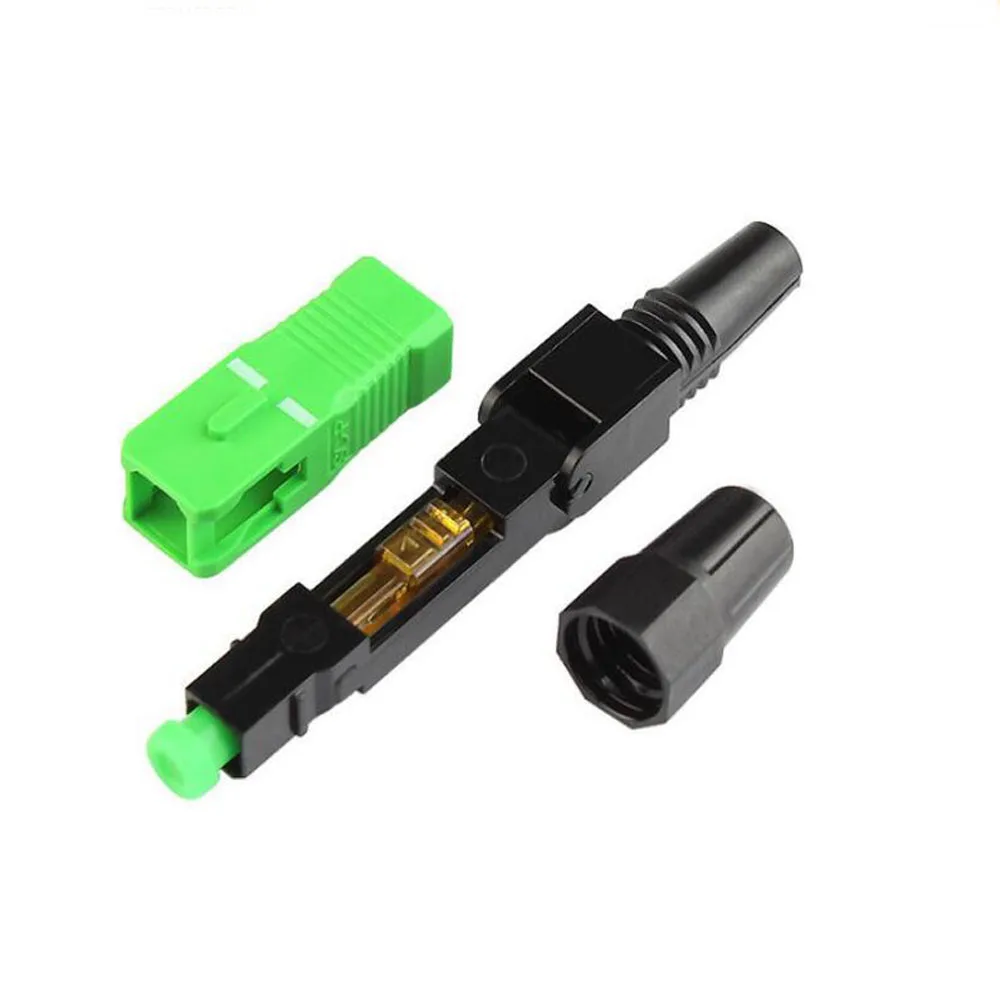 SC UPC волоконно оптический Быстрый Соединитель 100 быстрый соединитель blue Fiber FTTH