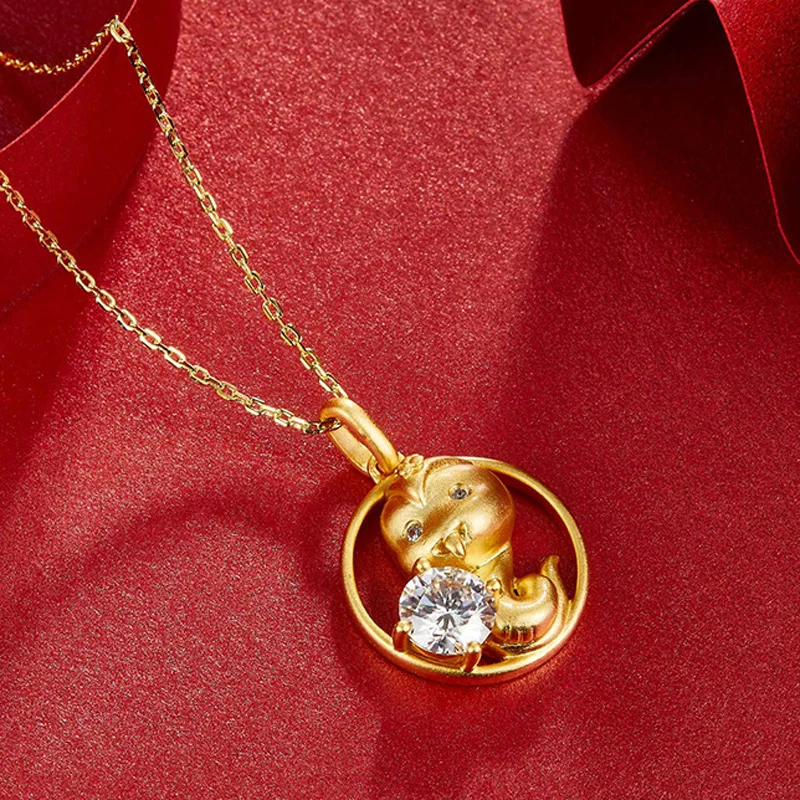 COSYA китайский гороскоп змея настоящее 1 карат D Муассанит кулон ожерелье 100% 925