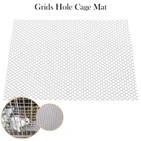 pet plastic cage mat clean hamster rabbit cage detachable mat grids holes anti slip feet pads easy cleaning cage mat