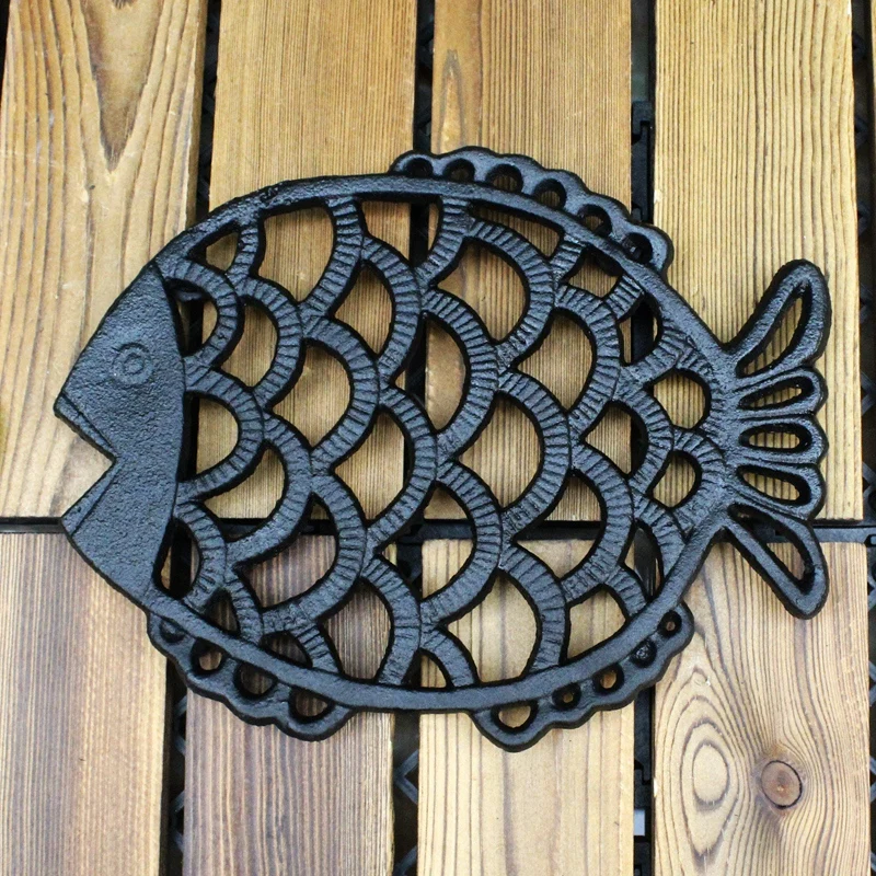 Чугунный коврик для подставка кастрюль JD из кованого железа тарелок стола кухни