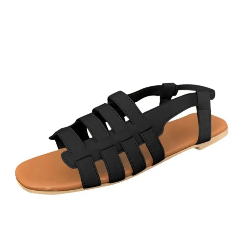 

2021 Summer Women Flat Sandals New Hollow Out Breathable Roman Sandal Gladiator Open Toe Casual Shoes Outdoor Beach Ladies Shoes