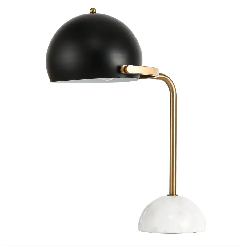 

Nordic marble bedside lamp post modern model room villa light luxury living room bedroom desk simple desk lamp