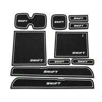 overe car cup mat door gate slot pad storage box mat accessories for suzuki swift 2005 2012 2013 2014 accessories