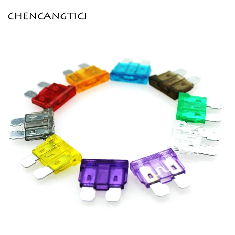 3A/5A/7.5A/10A/15A/20A/25A/30A/35A/40A AMP стандартный предохранитель автомобильного лезвия предохранители автомобиля для мотоцикла внедорожника лодки грузовика