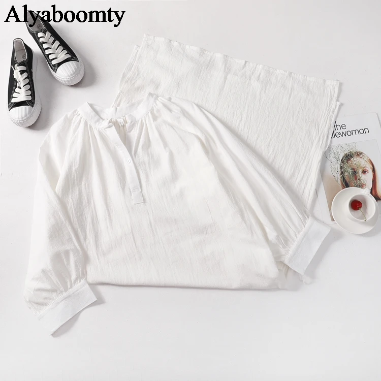 Женское винтажное платье рубашка Ulzzang абрикосовое хлопковое льняное большого