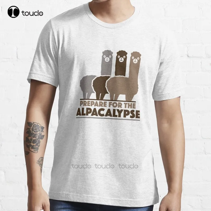 

New Prepare For The Alpacalypse T-Shirt Cotton Men Tee Shirt womens summer shirts Custom aldult Teen unisex fashion funny new