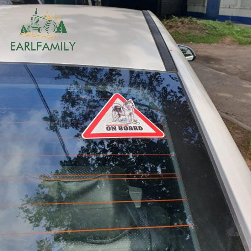 EARLFAMILY 12 см x 10 5 Аляска маламут автомобильные наклейки собака искусство