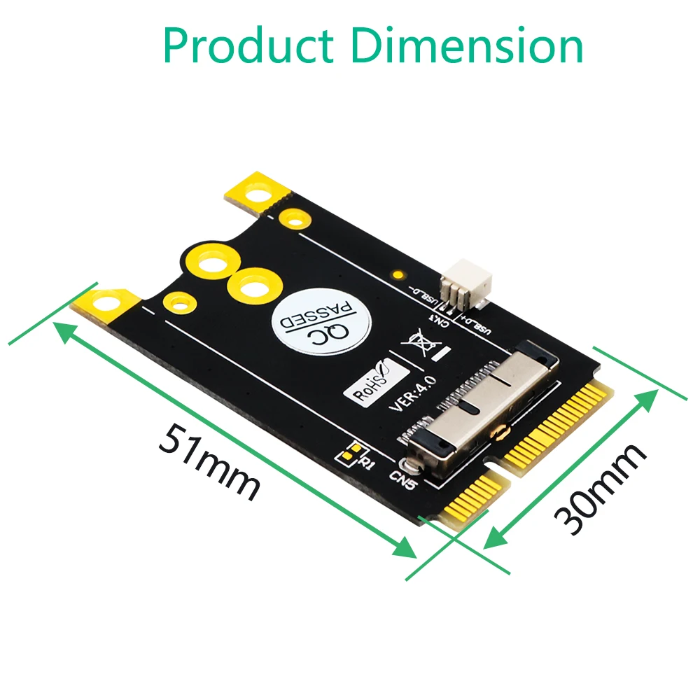 Плата адаптера преобразователя Mini PCIe для Broadcom BCM943602CS BCM94360CD BCM94331 BCM94331CD BCM943224P Wi-Fi и