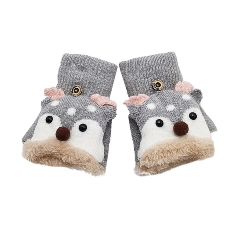 Baby Gloves Winter Knit Wool Newborn Mittens Velvet Thick Children's Kids Keep Finger Warm | Детская одежда и обувь