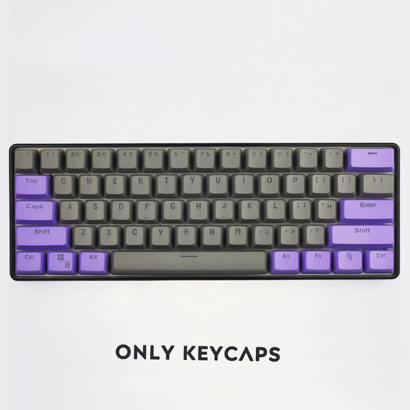 

104/87/61 Keys PBT Miami Double Color Backlight Keycap Universal Column For Ikbc Cherry MX Annie Mechanical Keyboard