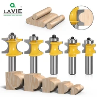 lavie 1 pc 12mm 12 shank bullnose half round bit endmill router bits wood 2 flute bearing woodworking tool milling cutter 03008