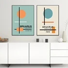 Плакаты и принты Bauhaus, графическая Картина на холсте, выставочные настенные картины Ausstellung, винтажные для гостиной, домашний декор
