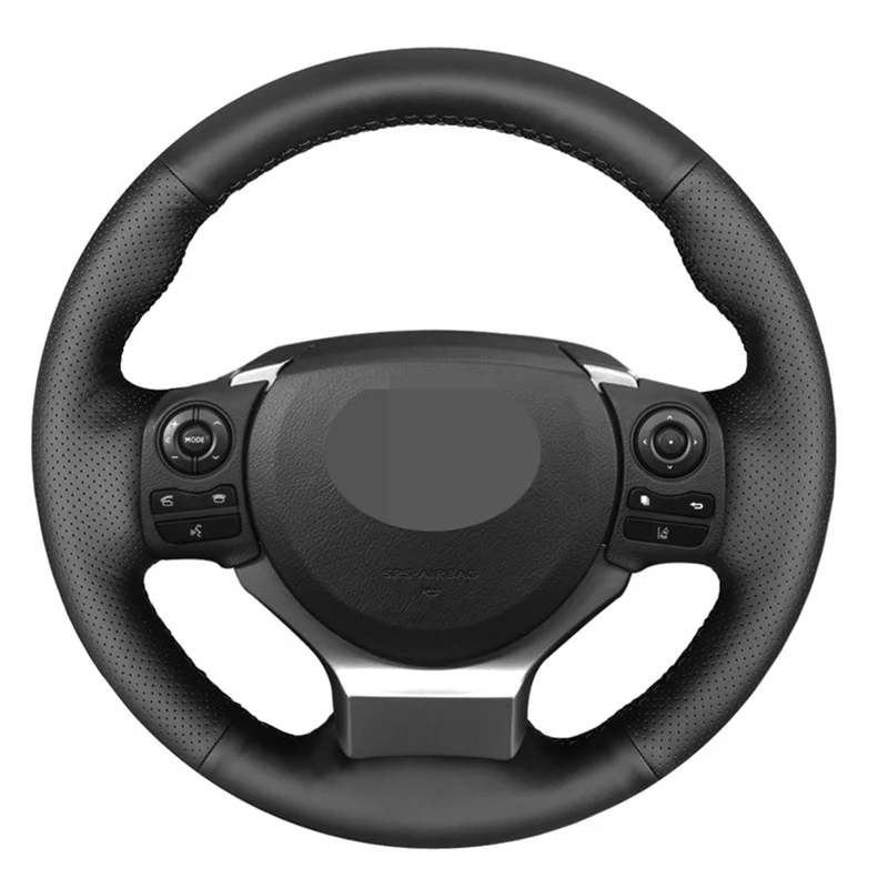 

Car Steering Wheel Cover for Lexus IS250 2014 2015 IS200t 2016 2017 IS300 IS350 IS F-Sport Black High Soft Leather