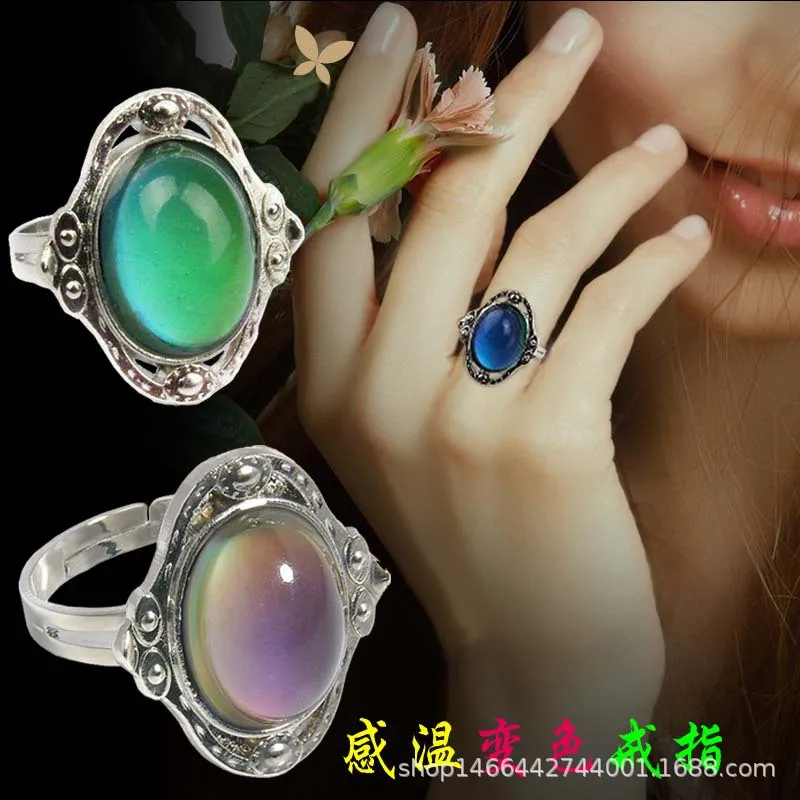 Кольцо ФЛУОРЕСЦЕНТНОЕ меняющее цвет для женщин модное ювелирное украшение в