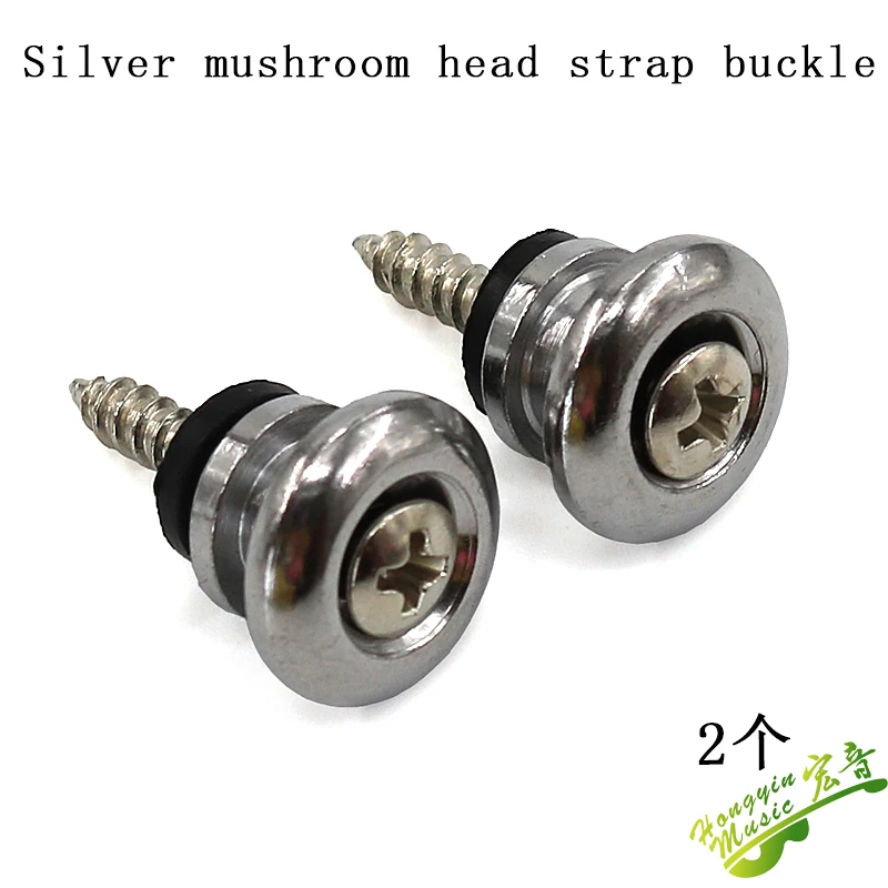 abdeckung mushroom flache kopf metall abs gitarre schwanz nagel strap schnalle taste elektrische gitarre strap nagel voll set free global shipping