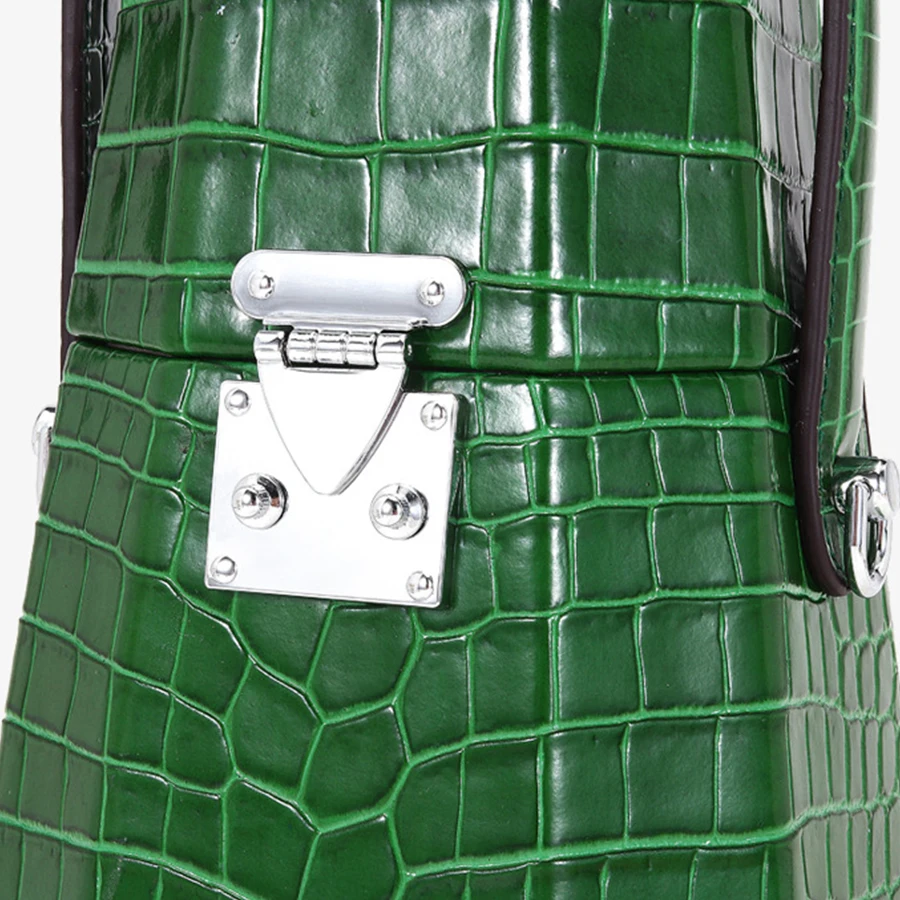 

Mini Genuine Leather Alligator Women's Handbag Designer Crocodile Pattern Bucket Bag Women Shoulder Bags Brands Tote Women Bag