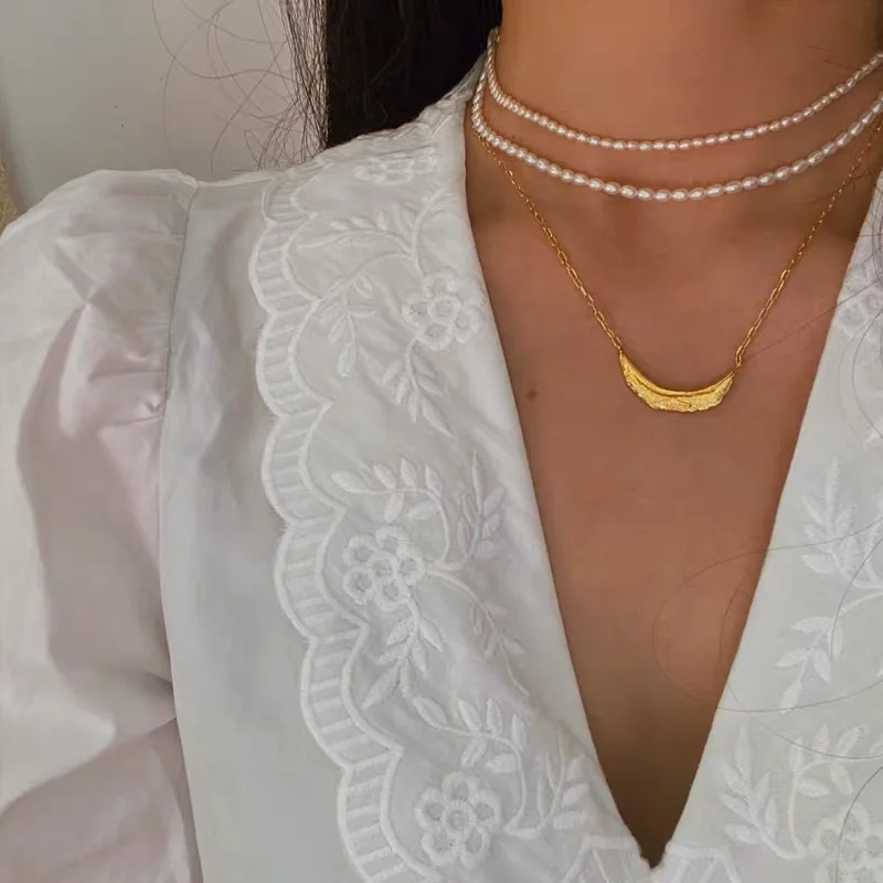 Цепочка-чокер с натуральным жемчугом 14K NVD | Украшения и аксессуары
