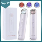 CkeyiN крутой массажер для лица HF RF EMS подтяжка лица со светодиодный светильник кой омолаживающее удаление морщин Радиочастотное подтягивание кожи