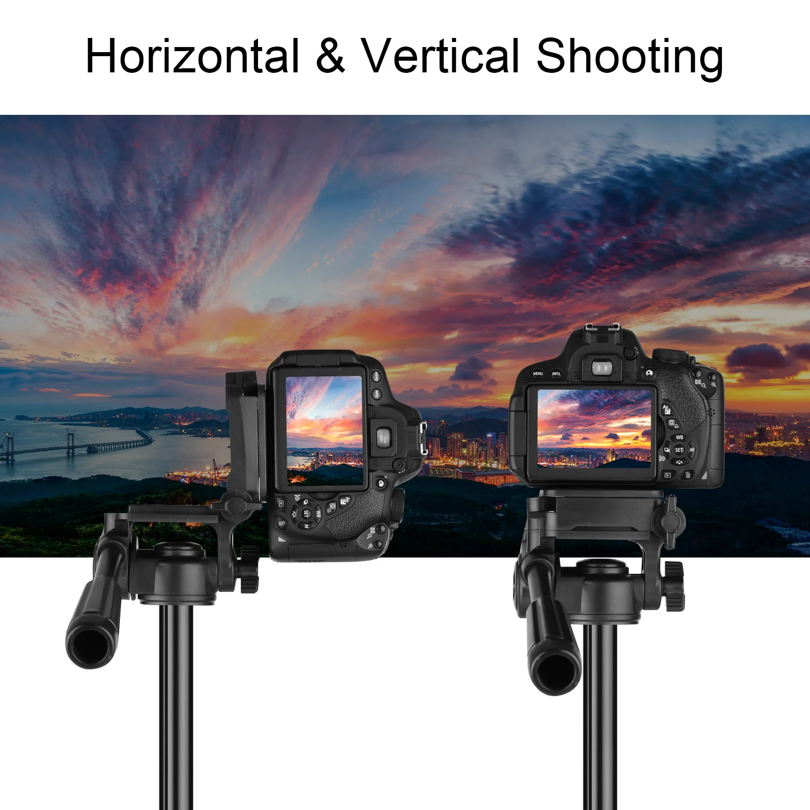 Регулируемый по высоте штатив-Трипод стойка Алюминий сплава 3-х секционный