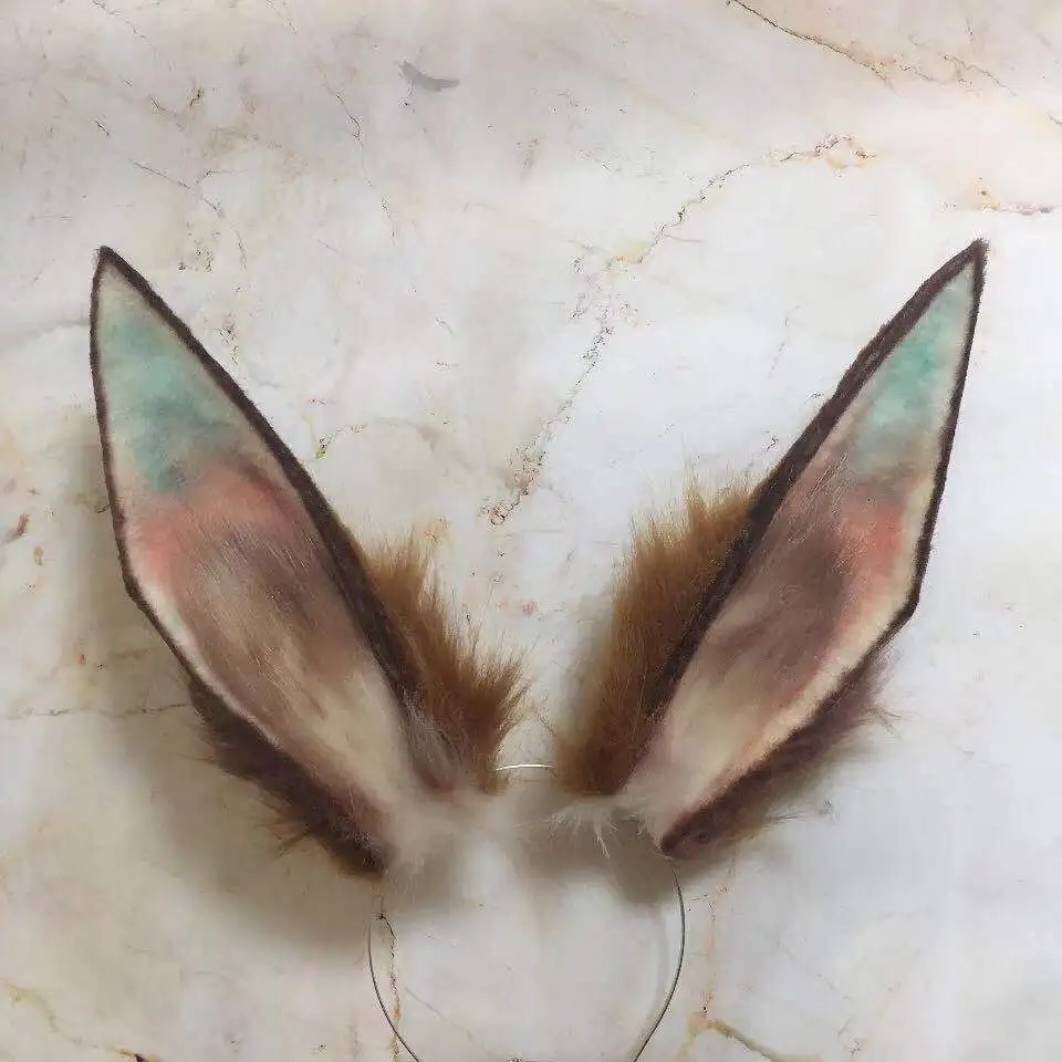 Обруч для волос Рыцари Амия косплея головной убор с ушками кролика ручная работа