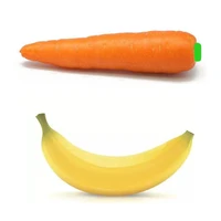shapeable banana carrot vegetable squeeze toy novelty fidget toys stress relief not squish toy kids new palythings