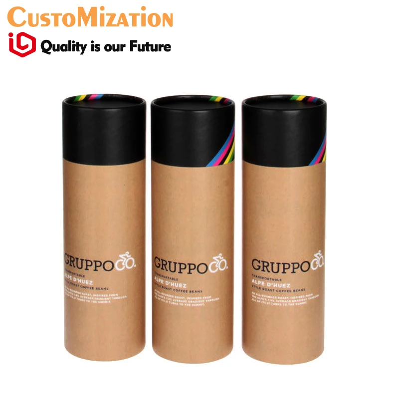 Горячее тиснение печать логотипа кушетка Круглая Бумажная коробка