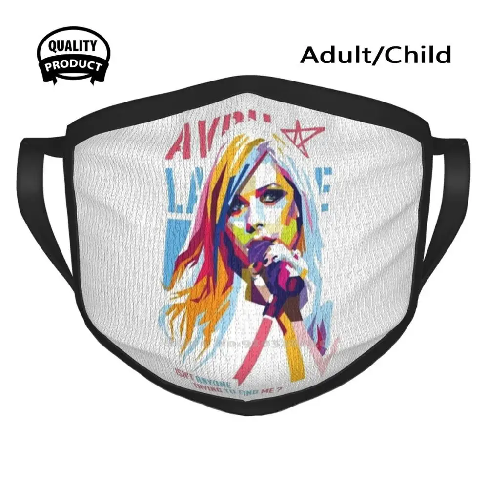 

Аврил Лавин ветрозащитная Спортивная маска для рта Аврил Лавин Поп принцесса