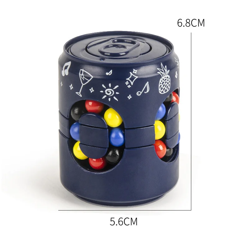 

Rotating Magic Bean Fingertip Cube Fidget Handheld Toy for Adults Kids Creative Stress Relief Decompression Portable Educational