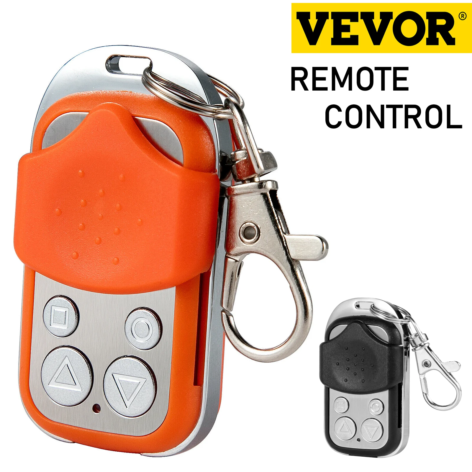 

VEVOR Door Remote Control 4Button Garage Gate Door Opener Duplicator Clone Cloning Code Car Key Orange/Black Wireless Waterproof