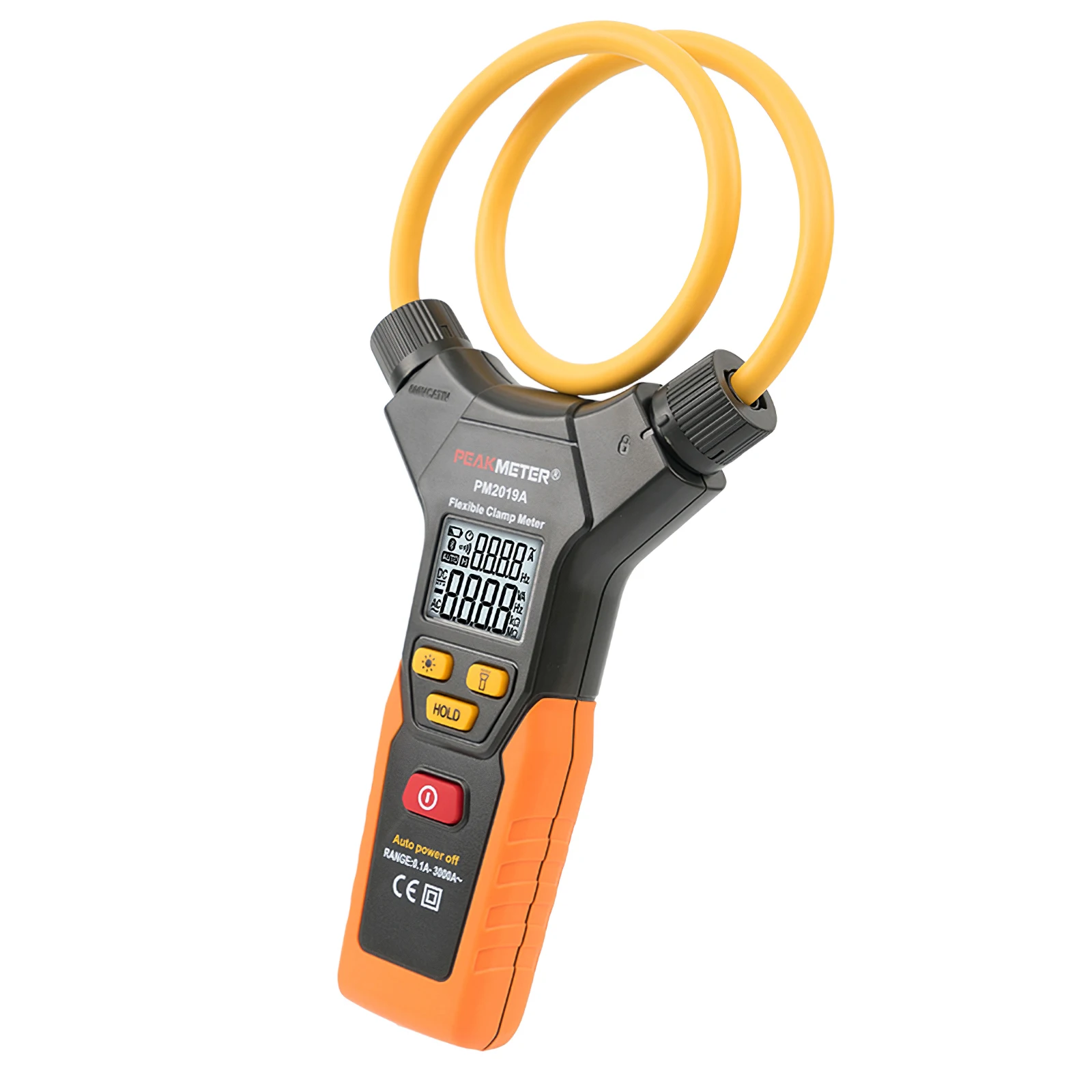 

PEAKMETER Intelligent Digital Flexible Clamp Meter PM2019A Handheld Current Tester 3000A AC Current Multimeter 6000 Counts