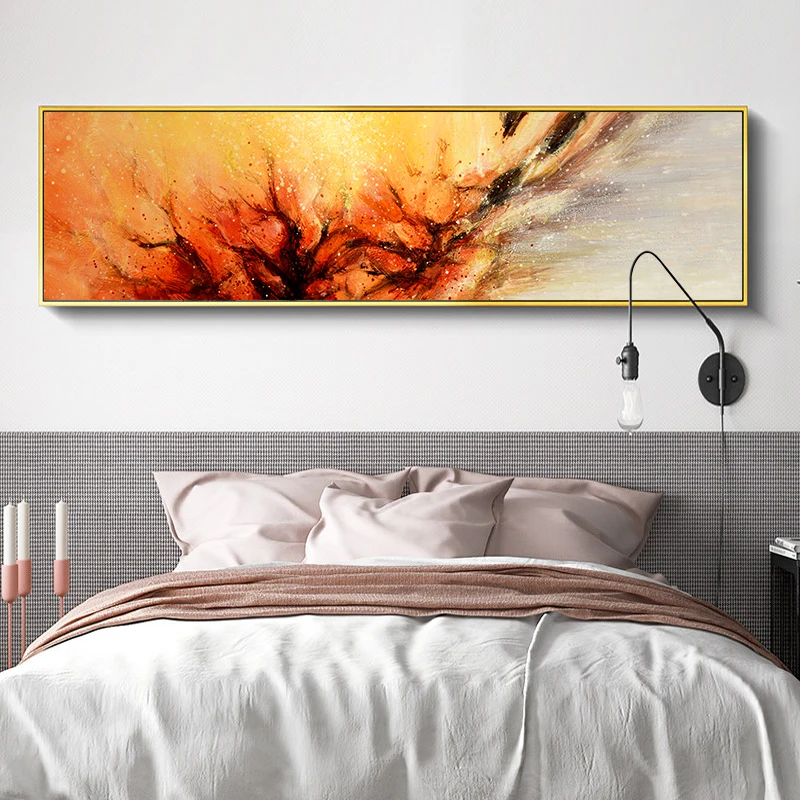 

Modern Abstract Art Oil Painting on Canvas Poster Print Wall Art Colorful Abstract Line Pictures for Living Room Decor No Frame