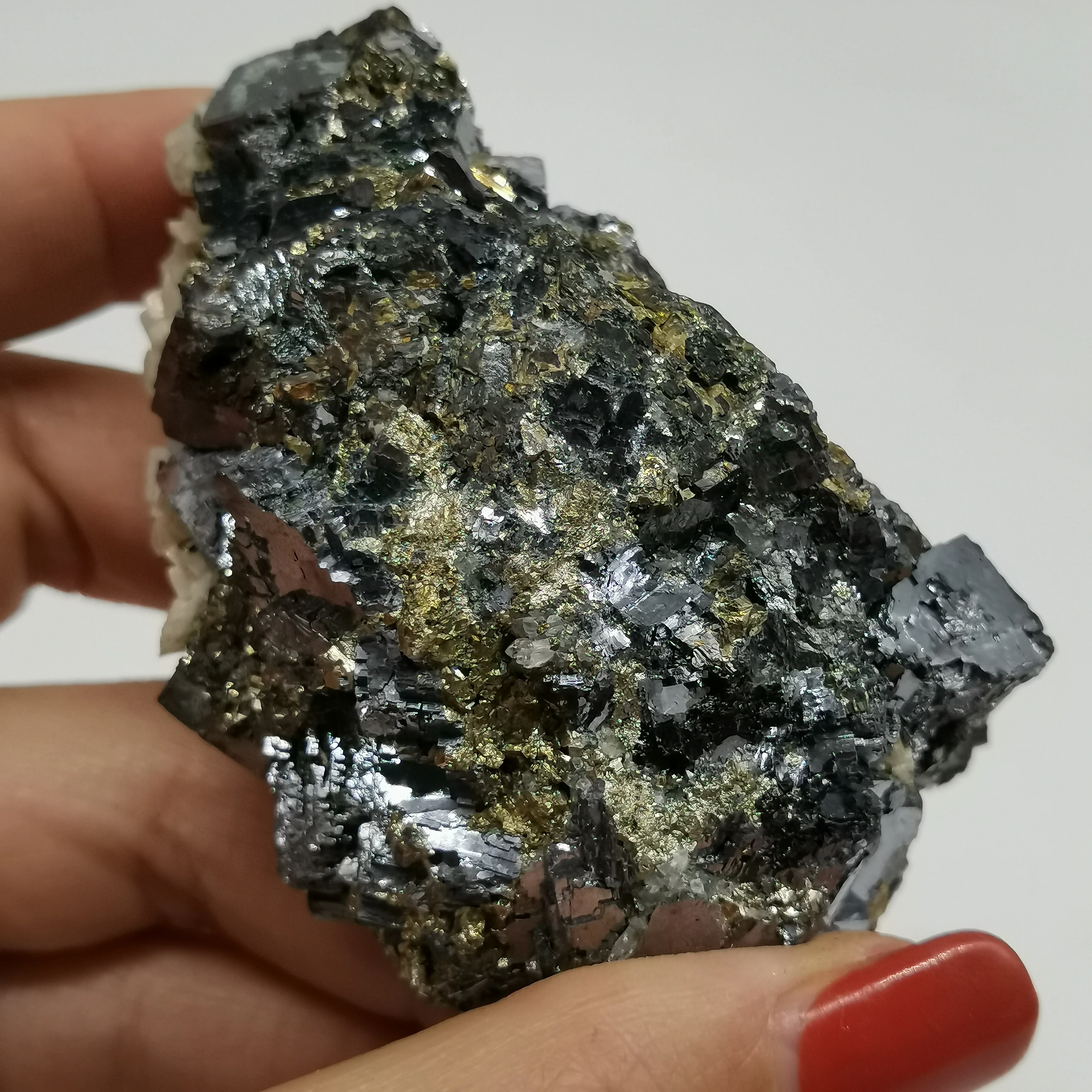 272 г природные целебные специальные минералы белый клоцит Железный халкопирайт