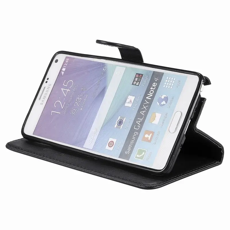 Чехол для телефона samsung Galaxy Note 4, чехол для samsung Note 3, кожаный бумажник, флип-чехол, Винтажный чехол для визиток