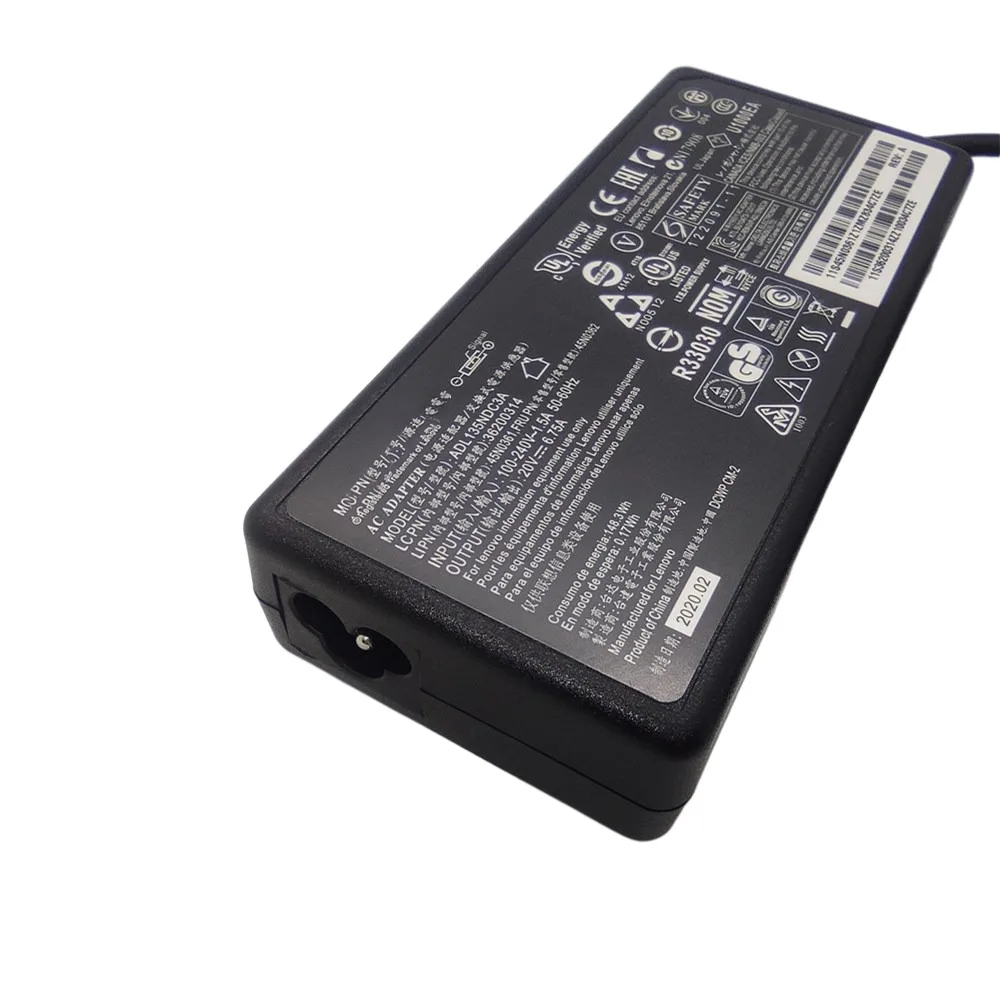 Зарядное устройство для ноутбука 135 Вт 20 в а USB C адаптер переменного тока Lenovo YOGA