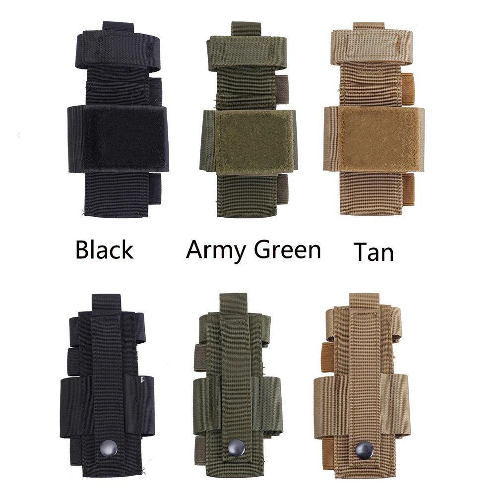 

Outdoor Flashlight Scissors Pouch Tactical LED Torch Holster Case Outdoor First Aid Emergency Bag With Hook&Loop Accessory Bag