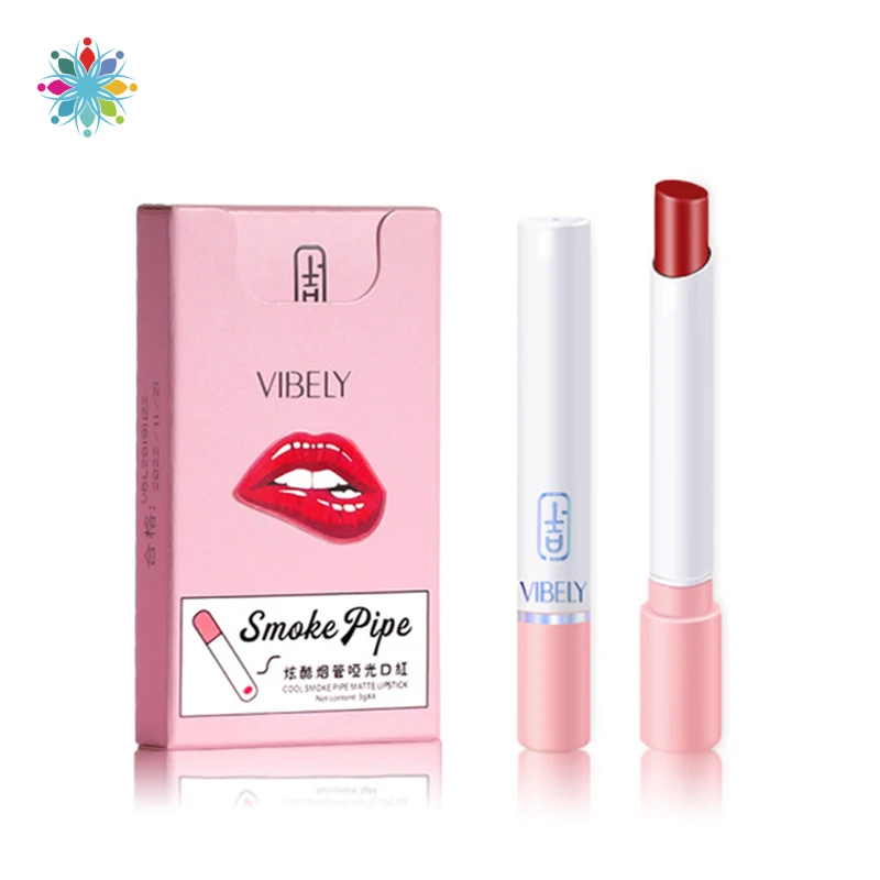 

Новые 4 шт в упаковке сексуальные сигареты губная помада, Длительное Действие, матовая увлажнение губ макияж Водонепроницаемый Дымная труб...