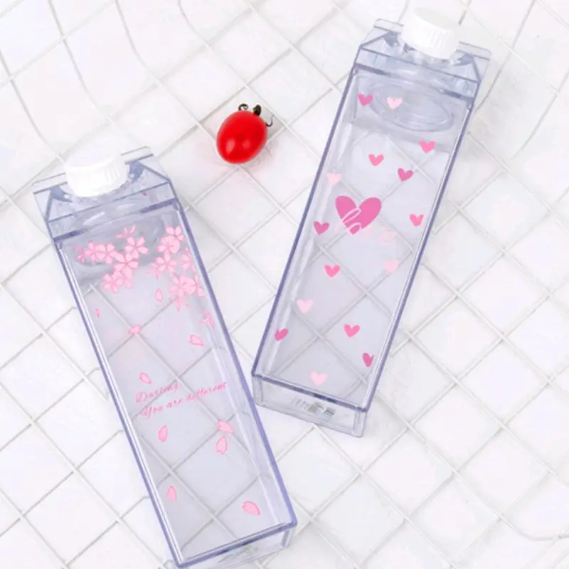 2020 новая портативная бутылка для воды хранения молока Sakura Print клубника