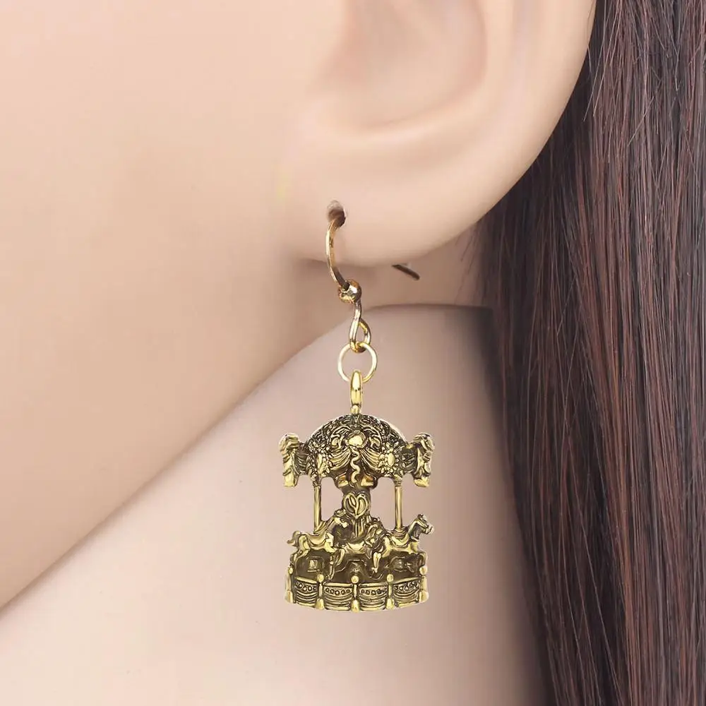 ARWA сплав из жемчуга черной раковины и цинкового сплава/подвес ожерелье карусель